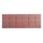 Cabeceira Casal Lis Suede Rosê