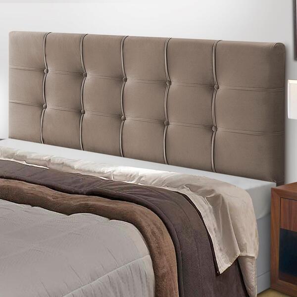 Cabeceira Casal Livia 160cm Suede Cappuccino Adonai Estofados