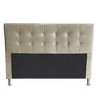 Cabeceira Casal Livia 195cm Suede Bege Adonai Estofados