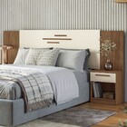 Cabeceira Casal Loanda 2 Gavetas Jatoba/areia - Santos Andirá