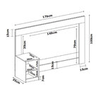 Cabeceira Casal London Com Criado Mudo 1 Gaveta - Branco