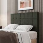 Cabeceira Casal Lotus - Veludo - Palladium Decor Marrom