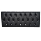 Cabeceira Casal Luna Corino Preto Com Strass 140 X 60 Rbl