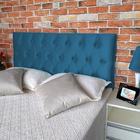 Cabeceira Casal Luna Suede Liso Azul Royal 140 X 80 Rbl