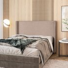 Cabeceira Casal Madeira 140cm Celine Creme