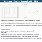 Cabeceira Casal MH-6014 Herval para Colchão 138 cm Estrutura