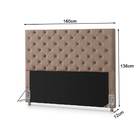 Cabeceira Casal Miami 1,58 Bege