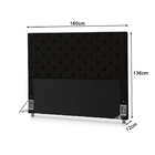 Cabeceira Casal Miami 1,58 Preto