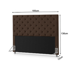 Cabeceira Casal Miami 1,93 Marrom