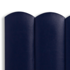 Cabeceira Casal Modulada Nuvem Cama Box Tecido Impermeável Az