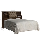 Cabeceira Casal Núbia Box Chocolate