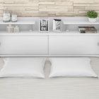 Cabeceira Casal Para Box 1,38 Branco Branco-preto Elisa Framar