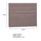 Cabeceira Casal Pequim P04 140 Cm Suede - Amarena Móveis - Ro