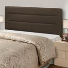 Cabeceira Casal Pérola 160cm Suede Marrrom Adonai Estofados