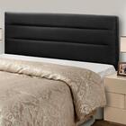Cabeceira Casal Pérola 195cm Suede Preto Adonai Estofados