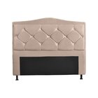 Cabeceira Casal Pés Com Regulagem Malta 140cm Creme