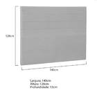 Cabeceira Casal Porto P04 140 Cm Suede - Doce Sonho Móveis -