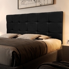 Cabeceira Casal Preta Com Mesas De Cabeceira Sour Preta