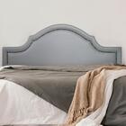 Cabeceira Casal Provençal Luxo 140x60 Courino Cinza - Tachas