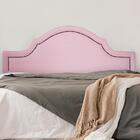 Cabeceira Casal Provençal Luxo 140x60 Courino Rosa - Tachas F