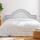 Cabeceira Casal Provençal Luxo Dupla 140x60 Courino Branco -