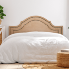 Cabeceira Casal Provençal Luxo Dupla 140x60 Suede Bege - Tach