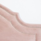 Cabeceira Casal Provençal Luxo Dupla 140x60 Veludo Rosê - Tac