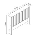 Cabeceira Casal Quarto Detroit 140 Cm