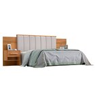 Cabeceira Casal Queen 160 Cm Ripada 100% Mdf Estofada Isis Co