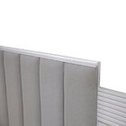 Cabeceira Casal Queen 160 Cm Ripada 100% Mdf Estofada Isis Co