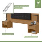 Cabeceira Casal Queen 160cm 2 Mesas De Cabeceiras Calitan Amê