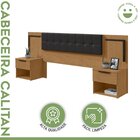 Cabeceira Casal Queen 160cm 2 Mesas De Cabeceiras Calitan Amê