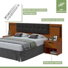 Cabeceira Casal Queen 160cm 2 Mesas De Cabeceiras Calitan Fra