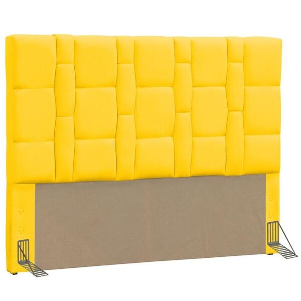 Cabeceira Casal Queen 160cm Carlotta Corano Amarelo - D'moneg