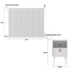 Cabeceira Casal Queen 160cm Com Mesas Laterais Brisa L06 Carv