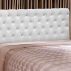 Cabeceira Casal Queen 160cm Cristal Corino Branco - Js Móveis