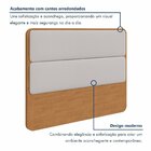 Cabeceira Casal Queen 160cm Loop 171cm X 5cm X 120cm Amêndoa