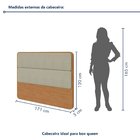 Cabeceira Casal Queen 160cm Loop 171cm X 5cm X 120cm Amêndoa