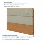 Cabeceira Casal Queen 160cm Loop 171cm X 5cm X 120cm Amêndoa