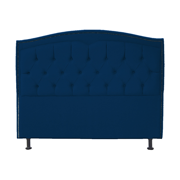 Cabeceira Casal Queen 160cm Para Cama Box Diana Suede Azul Ma