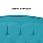 Cabeceira Casal Queen 160cm Para Cama Box Diana Suede Azul Tu
