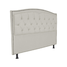 Cabeceira Casal Queen 160cm Para Cama Box Diana Suede Bege -