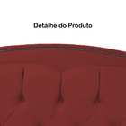 Cabeceira Casal Queen 160cm Para Cama Box Diana Suede Vermelh