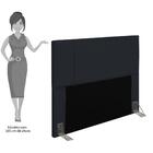 Cabeceira Casal Queen 160cm Pérola D10ano Preto