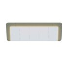 Cabeceira Casal Queen 272cm Com Led 3000k E Tomadas 100% Mdf