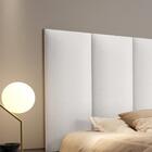 Cabeceira Casal Queen Box 1,60 Julia - Branco Corino - Rpm Mó