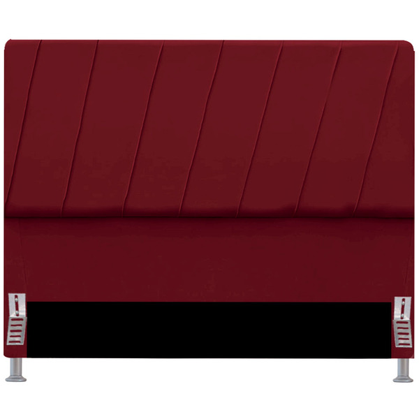 Cabeceira Casal Queen Box Estofada 160 Cm Iza Suede Marsala