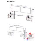 Cabeceira Casal/queen C/2 Mesas Cabeceira Multimóveis Mp4325