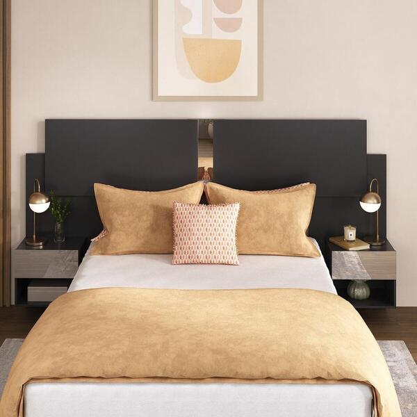 Cabeceira Casal/queen C/espelho E 2 Mesas Multimóveis Mp4326