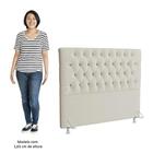 Cabeceira Casal Queen Cama Box 160cm Cristal C16 Boucle Bege